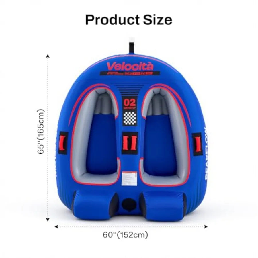 Towable Boat Tube for Two Persons Inflatable Water Tube