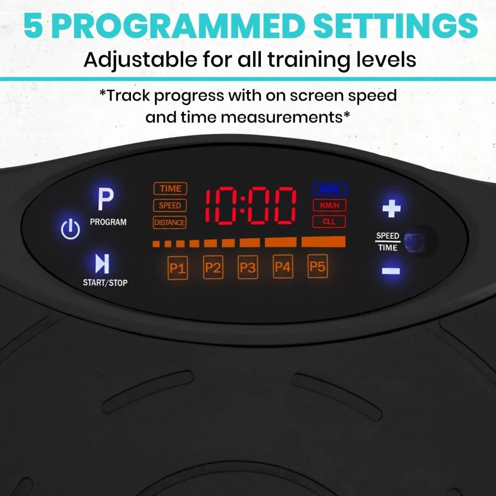 YTYIN Vibration Plate Exercise Machine With Resistance Bands