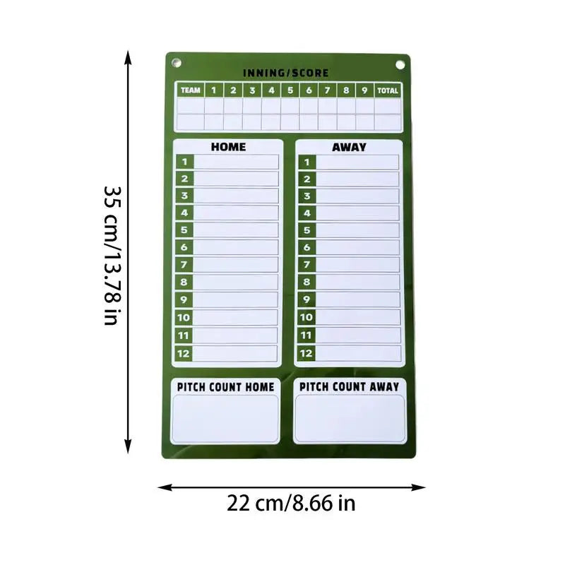 Erasable Baseball Coaching Board Magnetic Dugout Clipboard