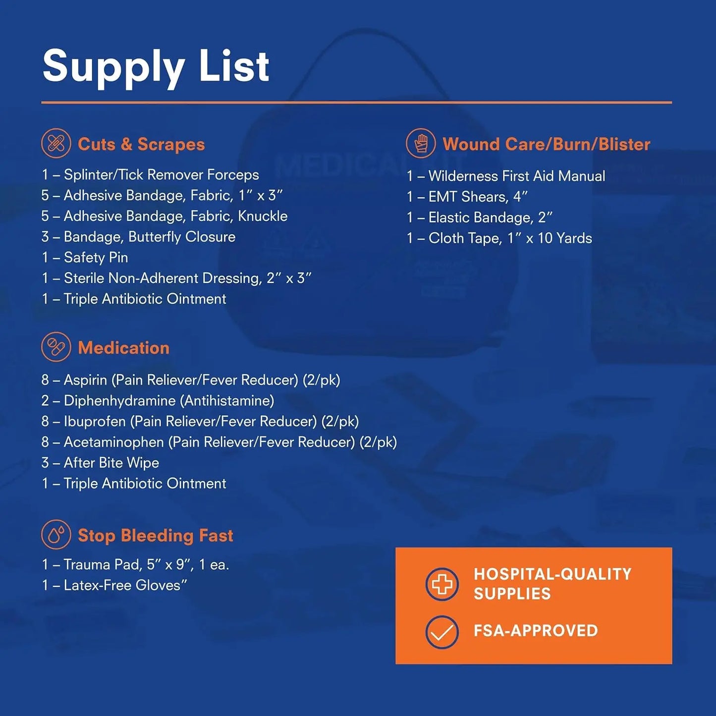 Emergency First Aid Kit For Hiking And Outdoor Adventures