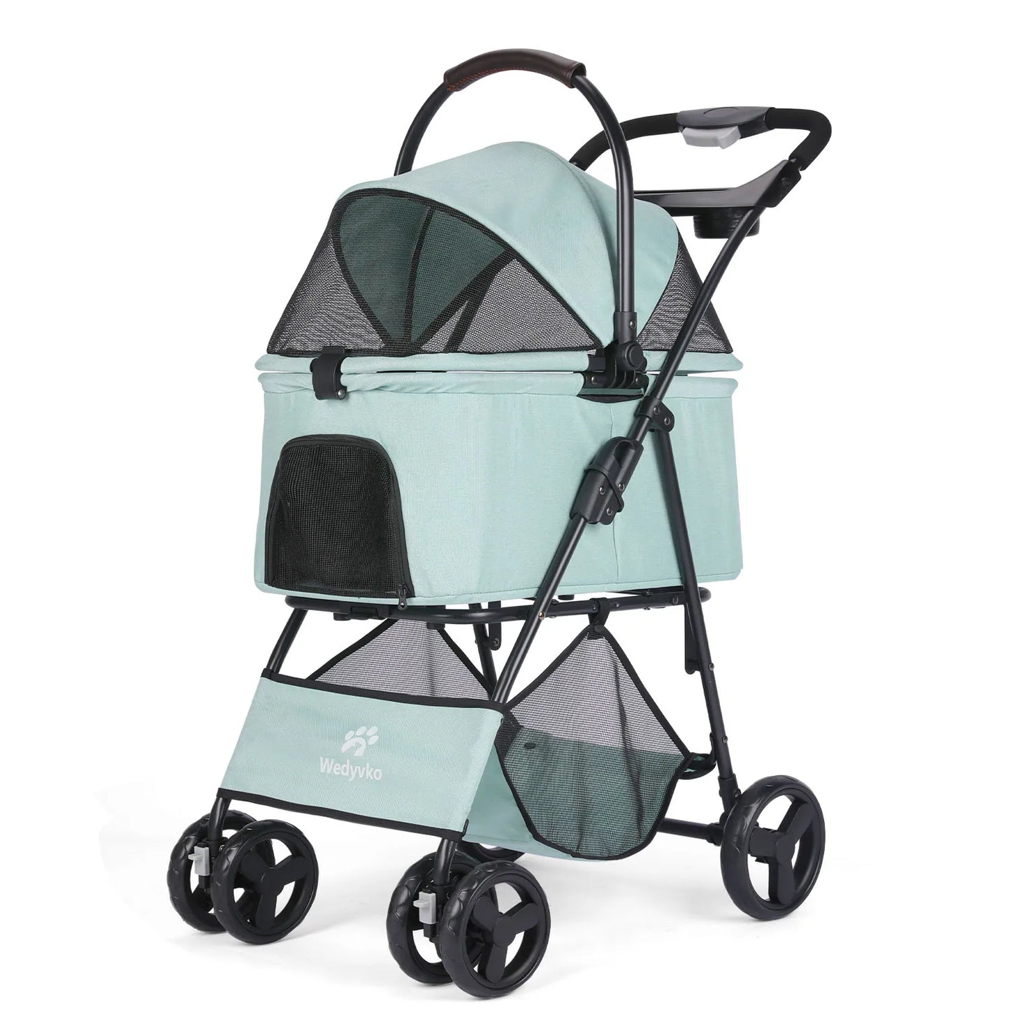 3 In 1 Pet Stroller With Removable Carrier For Small And Medium Dogs Cats