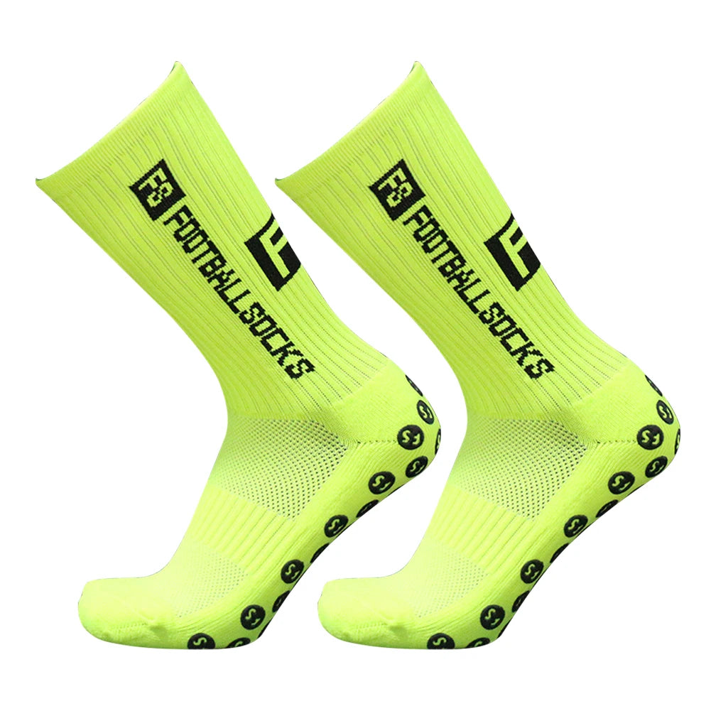 1 Pair Professional Dispensing Soccer Socks Unisex Round Non Slip Sports Suction Gripper Socks Cycling Sportswear