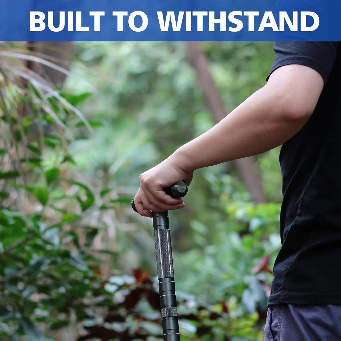 YTYIN G2 Tactical Hiking Stick With Adjustable Aluminum Trekking Poles
