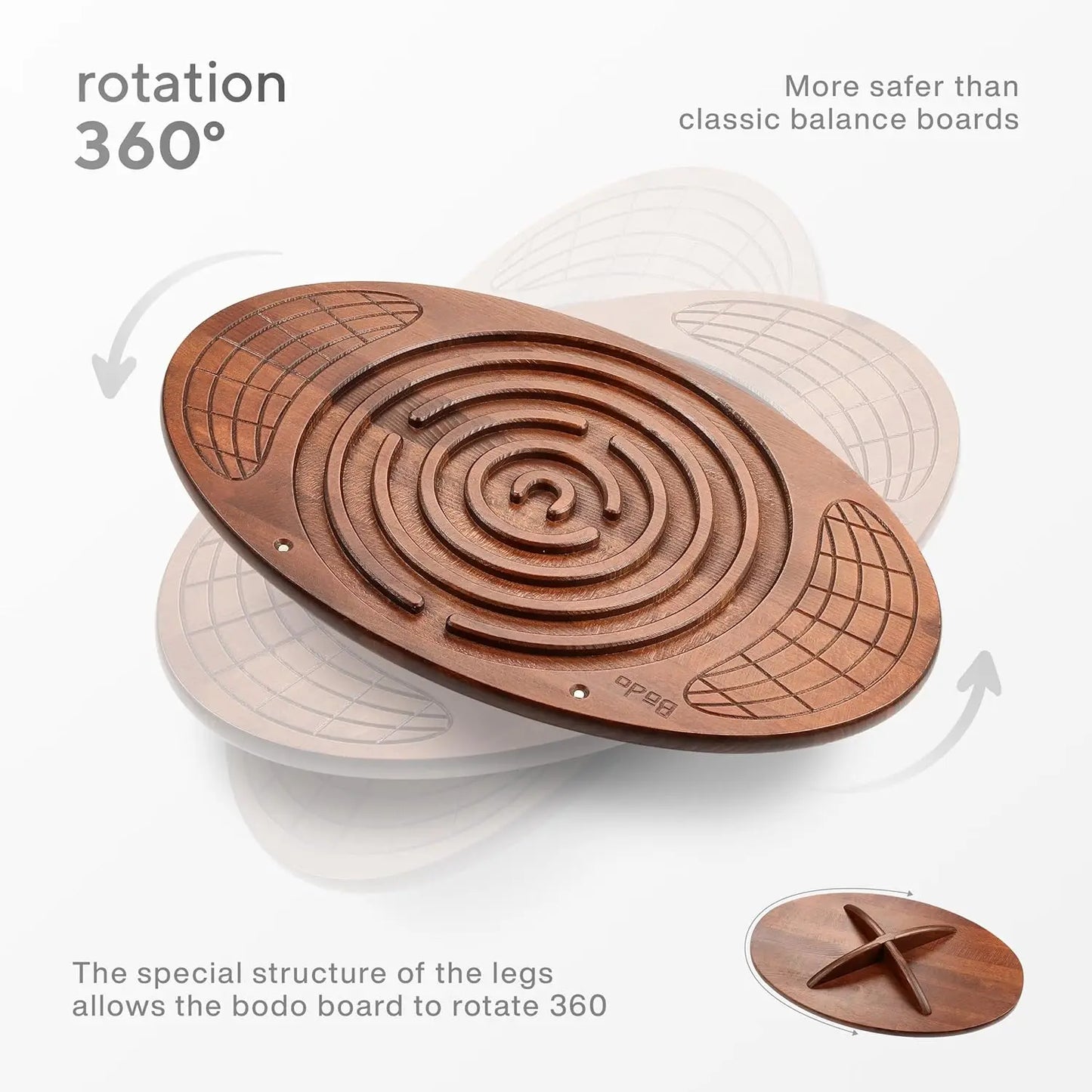 YTYIN Maze Balance Board Wood Wobble Training Platform
