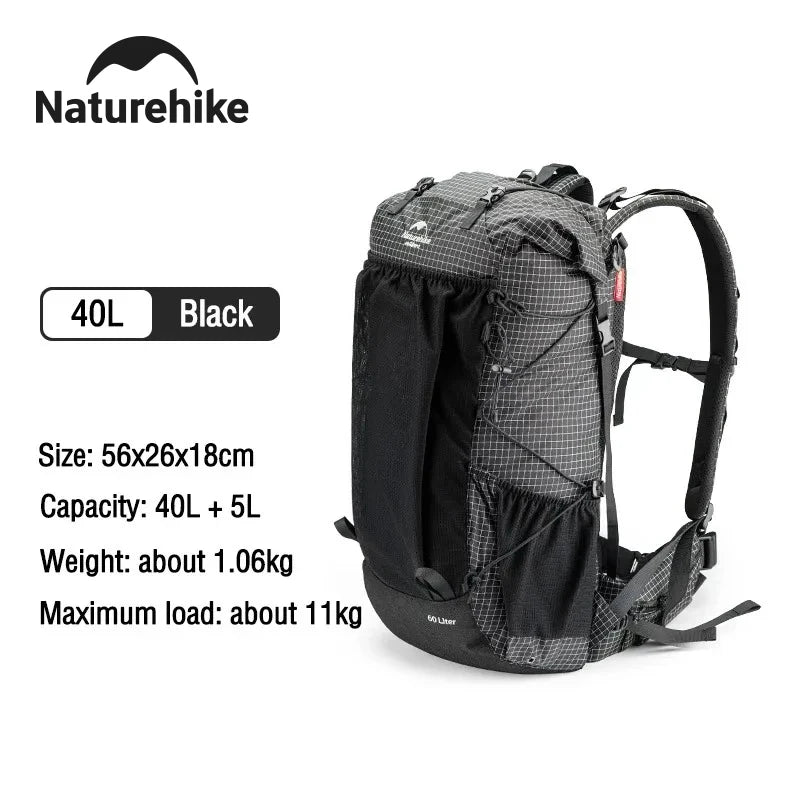 Naturehike Waterproof Outdoor Mountain Backpack With Rain Cover For Hiking