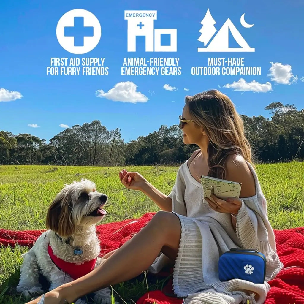 Pet First Aid Kit 95-Piece Vet-Approved For Dogs And Cats