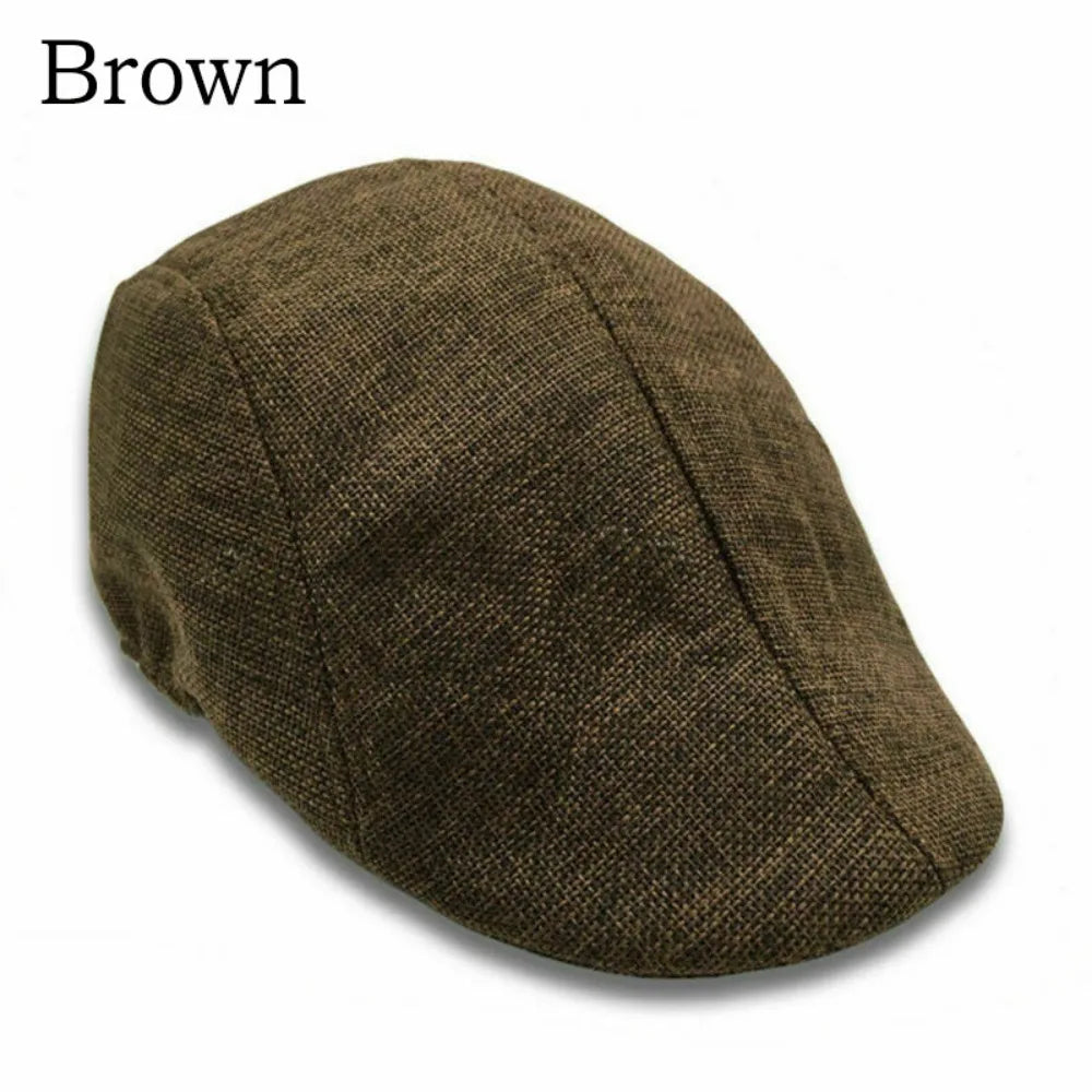Peaky Newsboy Golf Driving Hat Caps Boys Mens Flat Cap Beret Cabbie Hat Vintage