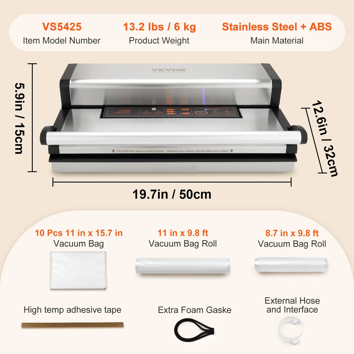 Succebuy Commercial Vacuum Sealer Machine Multifunctional For Home Kitchen