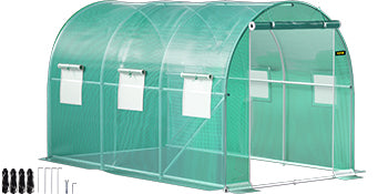 VEVOR Walk-In Tunnel Greenhouse With Galvanized Frame Waterproof Cover
