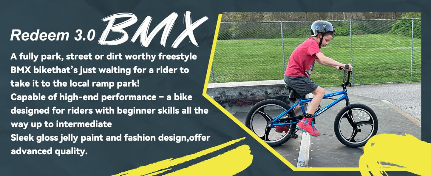 Hiland Kids BMX Bicycle Featuring Sturdy Steel Construction