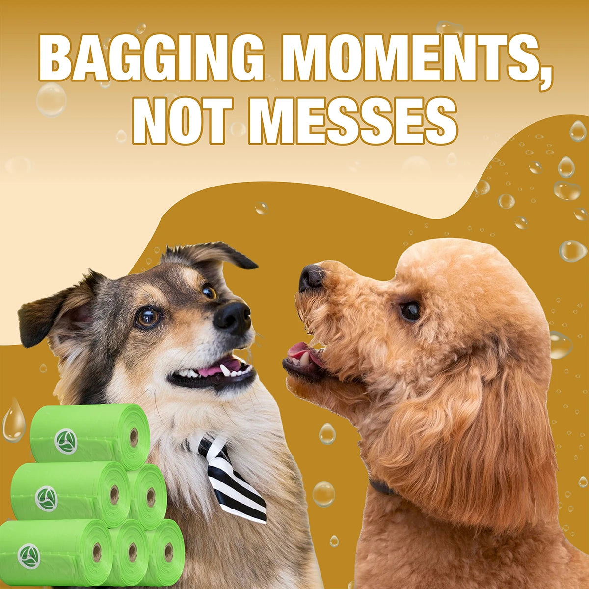 Biodegradable Leakproof Dog Poop Bags Refill Rolls