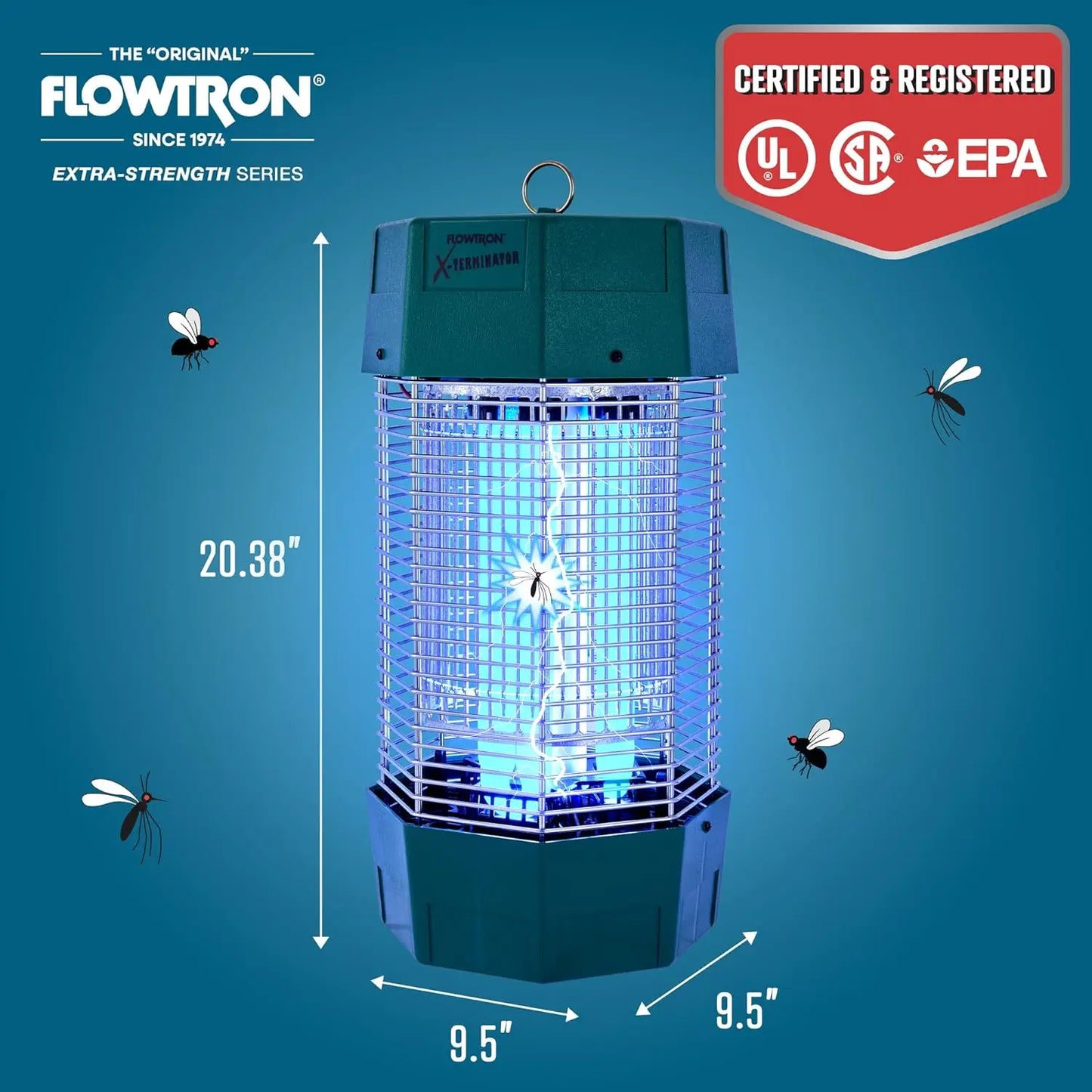 Flowtron Electric Bug Zapper Outdoor With Dual Lure And UV Light