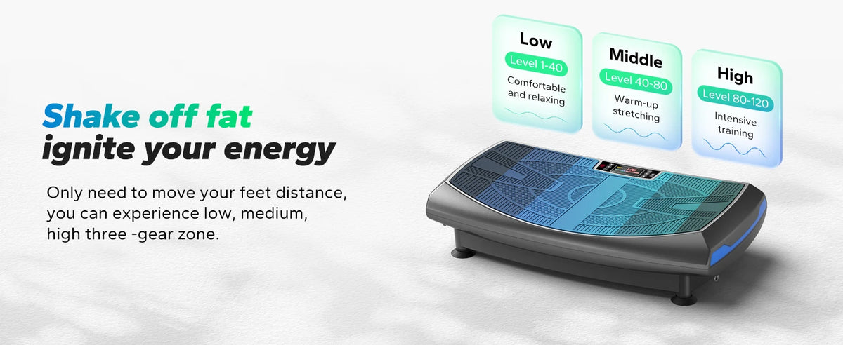 Merach 4D Vibration Plate Exercise Machine Full Body Workout