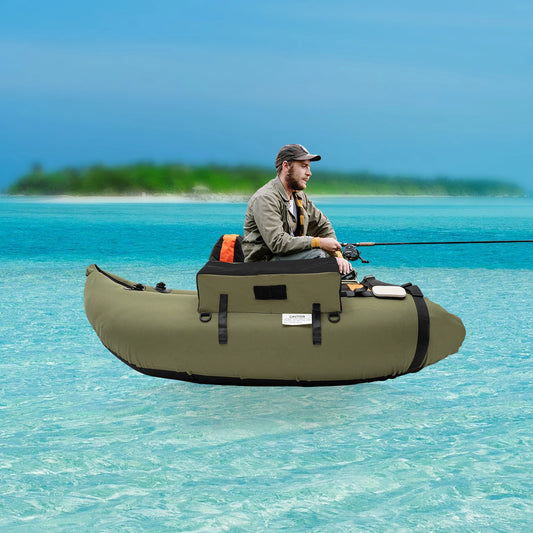 Inflatable Fishing Boat for Oceans, Lakes, and Rivers