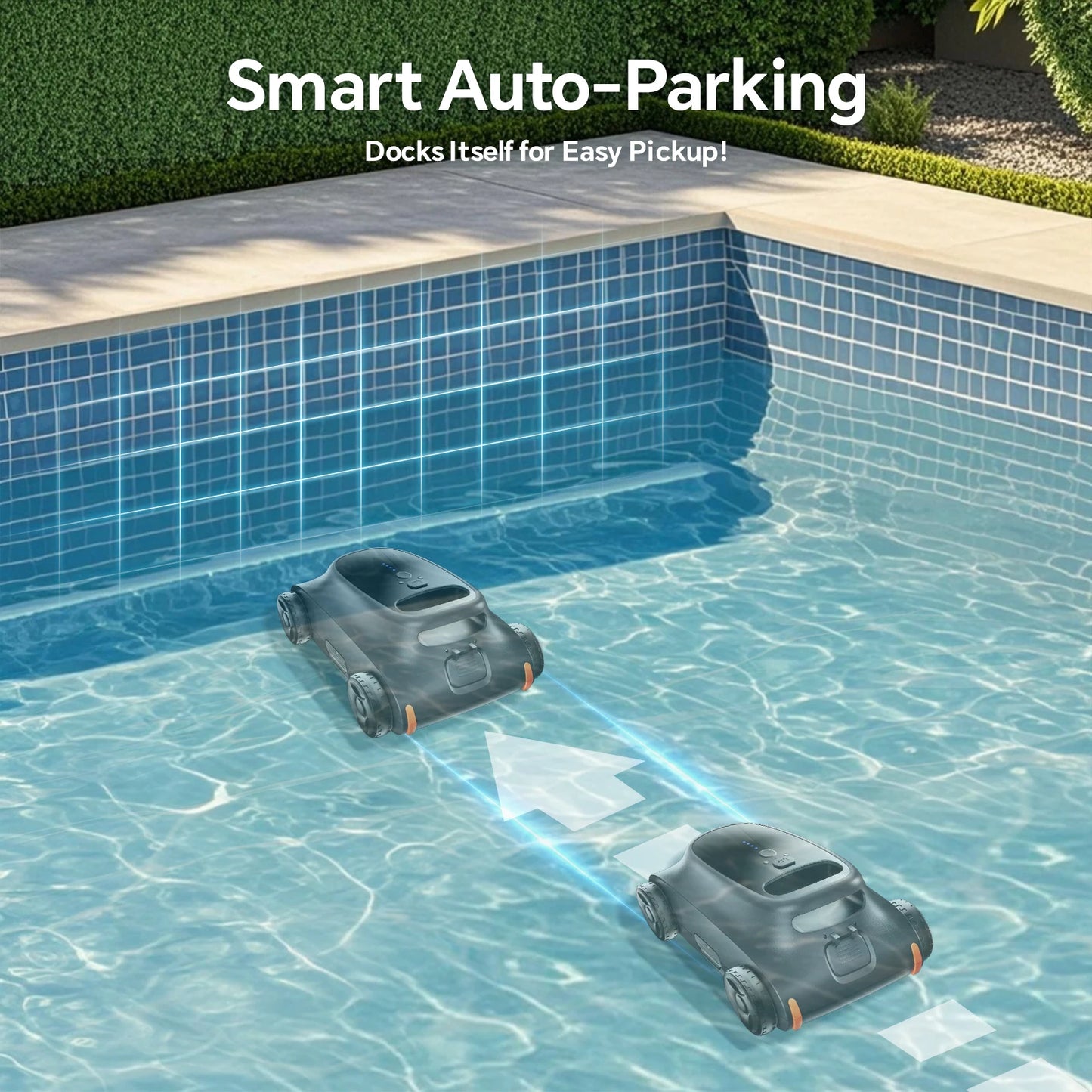 Seauto SAT 10 Robotic Pool Cleaner Cordless Above Ground