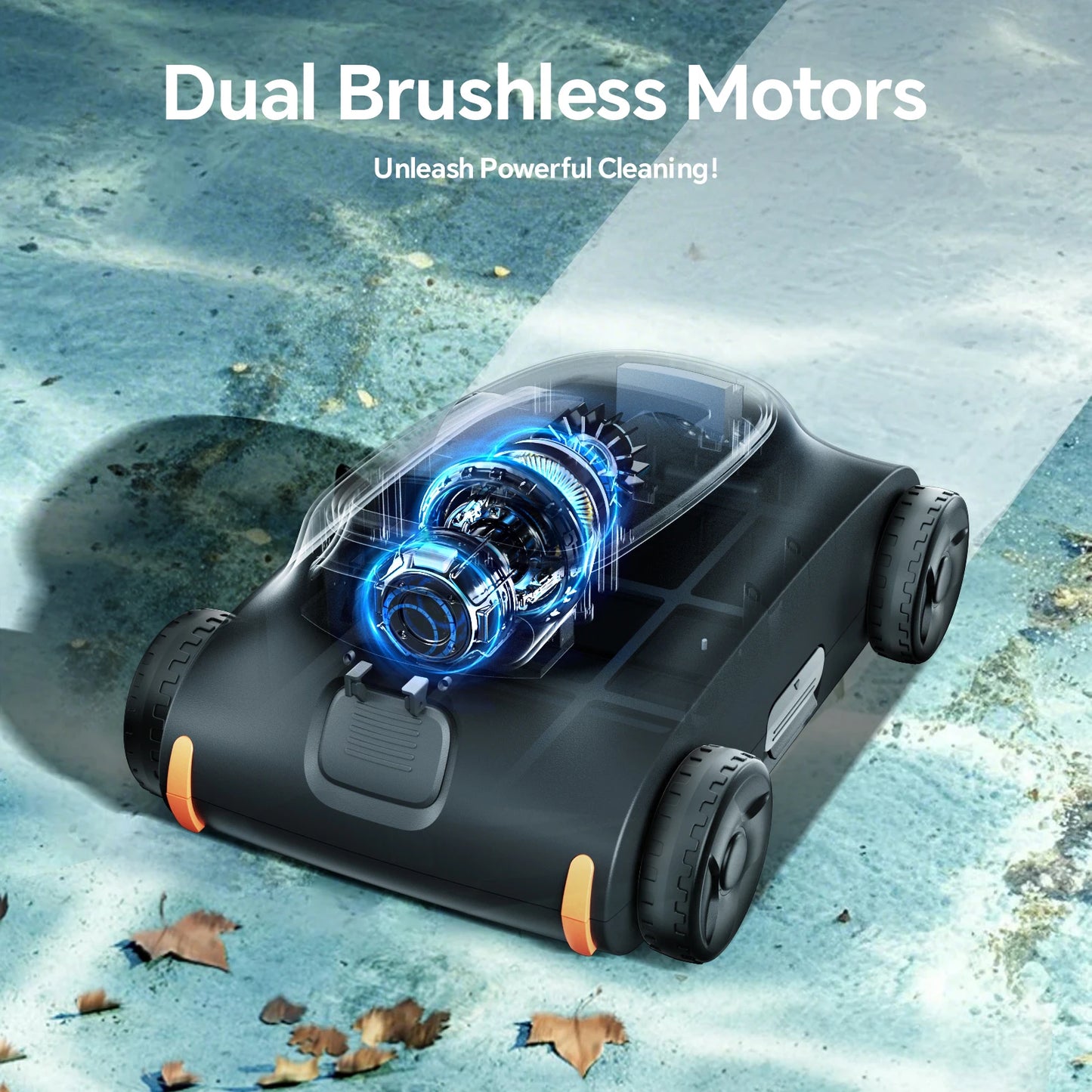 Seauto SAT 10 Robotic Pool Cleaner Cordless Above Ground
