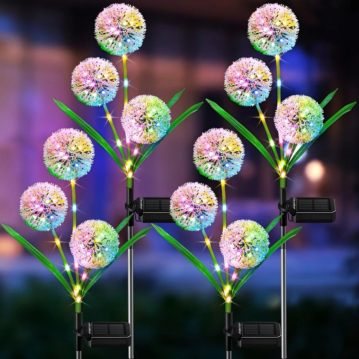 Solar LED Dandelion Garden Ground Lights For Outdoor Landscape Decor