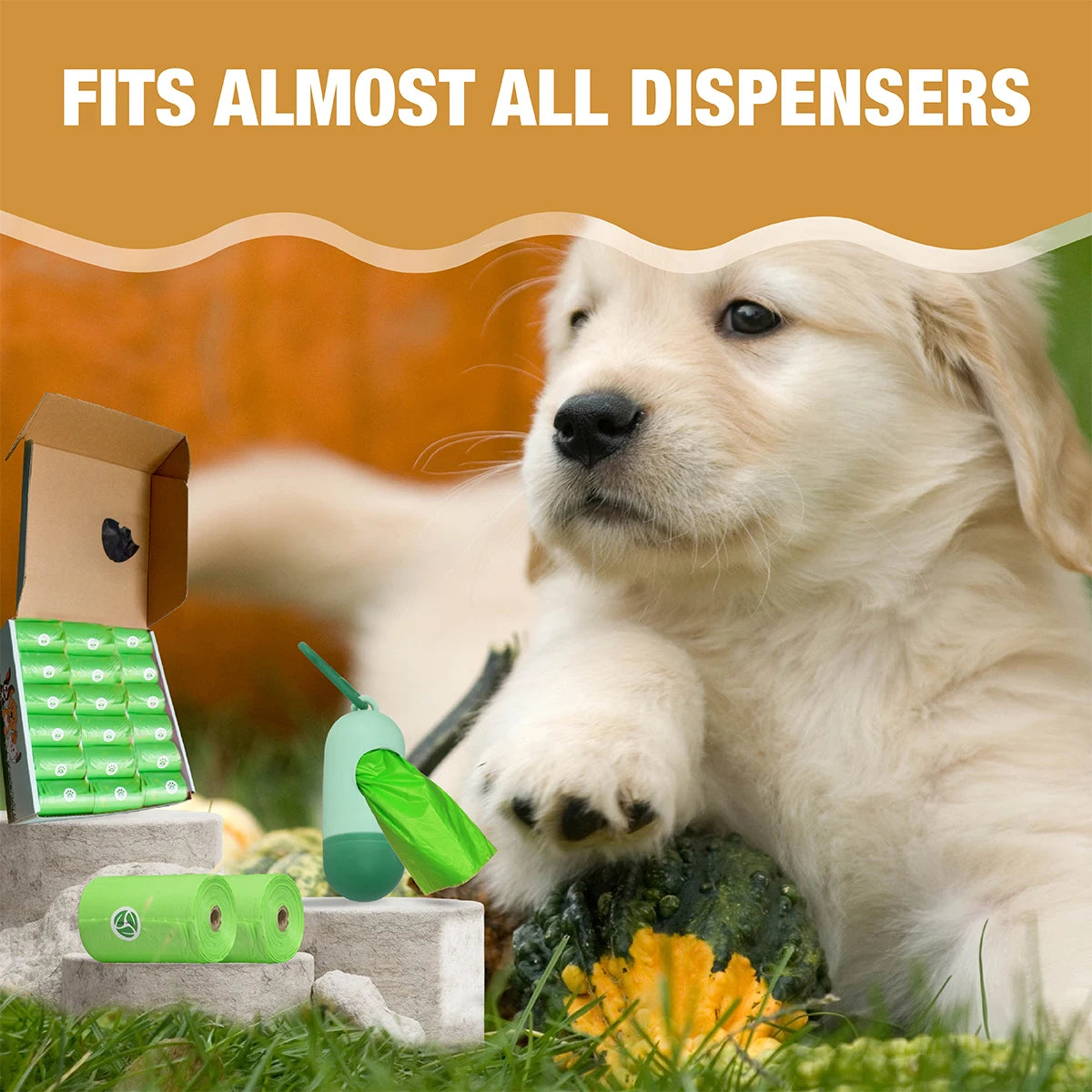 Biodegradable Leakproof Dog Poop Bags Refill Rolls