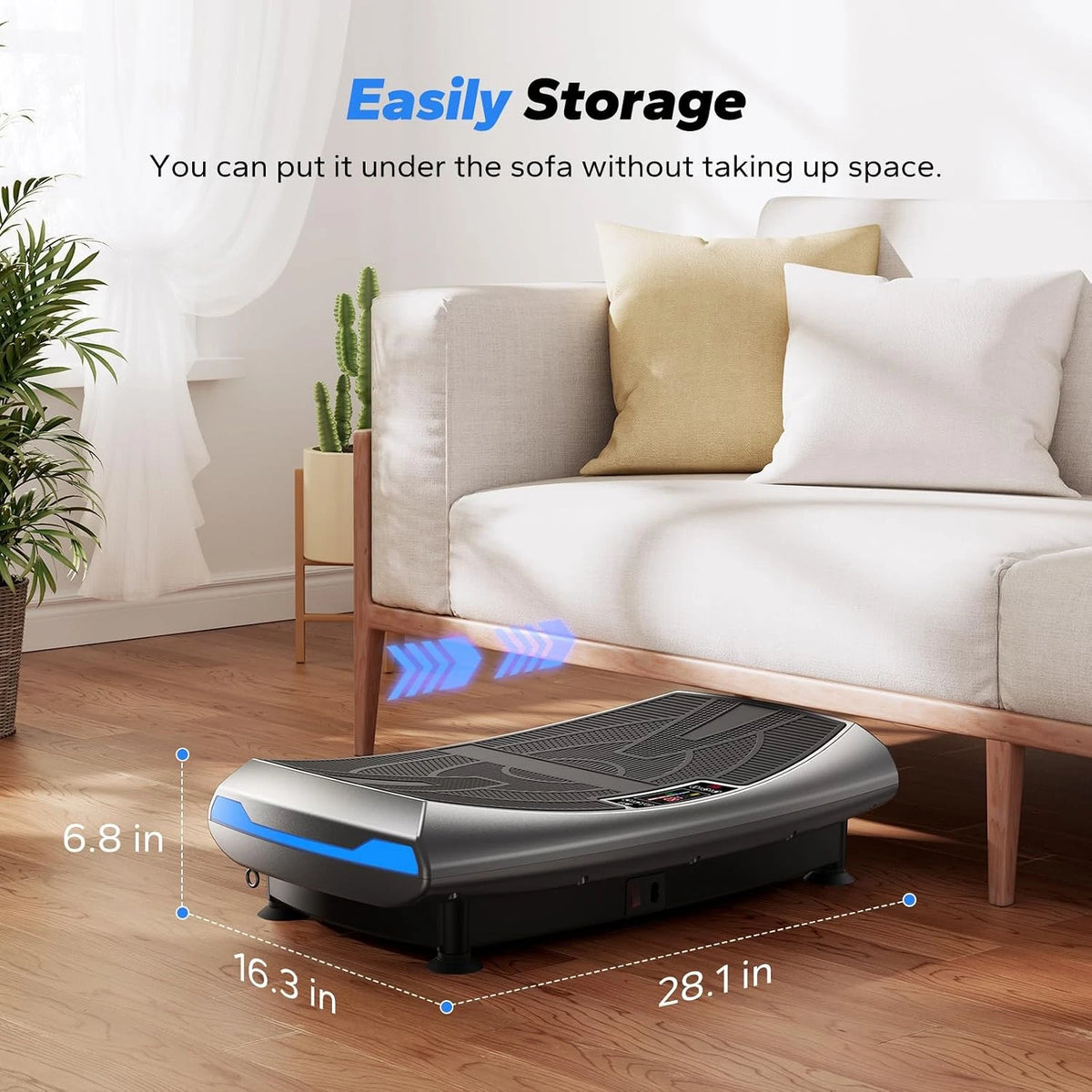 Merach 4D Vibration Plate Full Body Exercise Machine Bluetooth Fitness