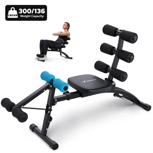 MERACH Ab Machine Multi-Functional Adjustable Ab Trainer Workout Bench for Home Gym Sit Up Machine for Abdominal Exercise Chair