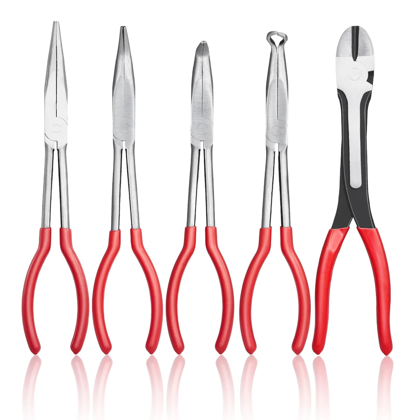 SucceBuy 5-Piece Needle Nose Pliers Set