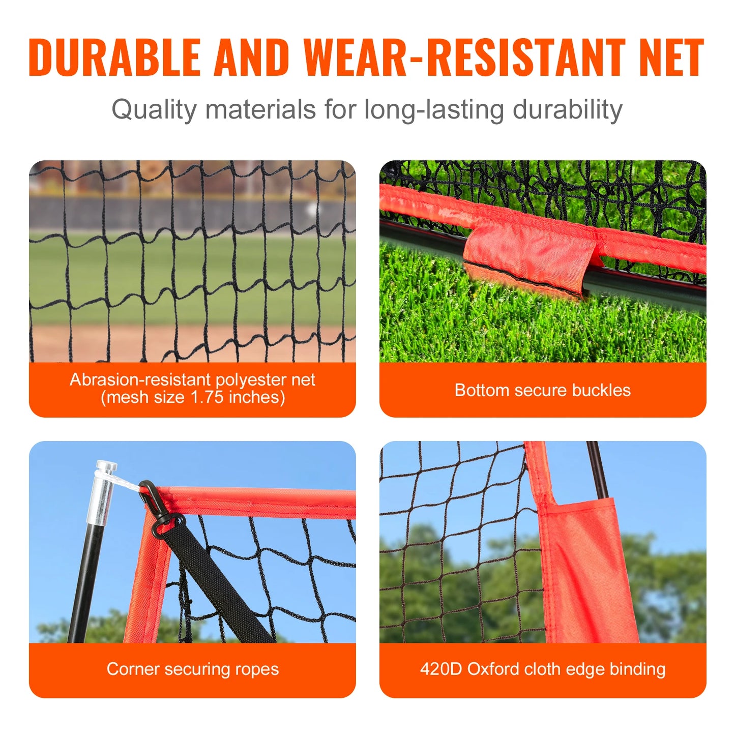 SucceBuy Baseball Softball Practice Net Hitting Batting Catching