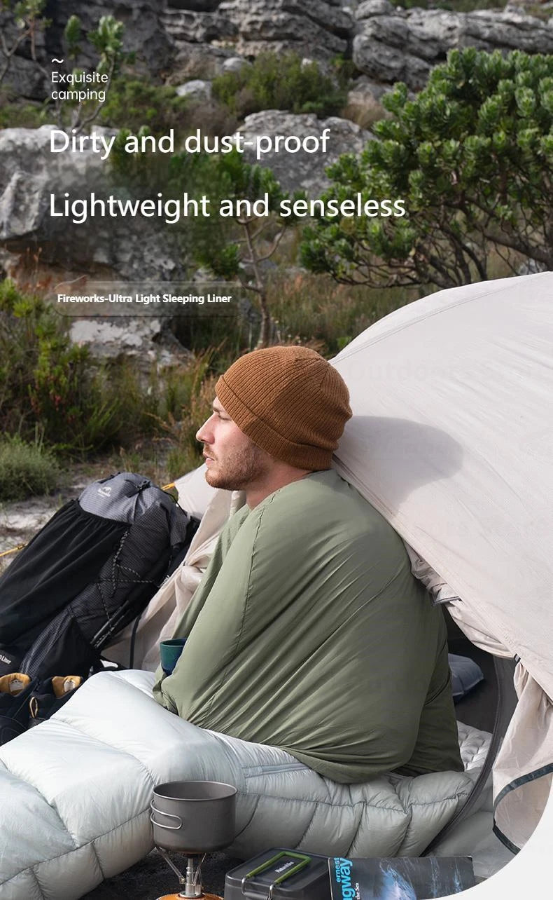 Ultralight Sleeping Bag Liner Soft Stretch Envelope For Camping Travel