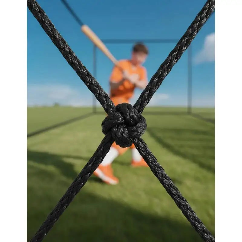 Baseball Batting Cage, 41.7 x 12.8 x 10.1 FT Freestanding Portable Batting Cage, Hitting Cages with 30-Ply Knotted HDPE & Carabiner Hooks, Battings Cages Netting for Indoor, Outdoor (NET ONLY)