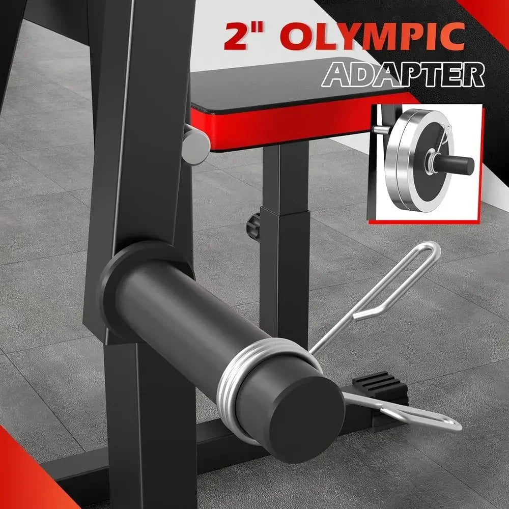 Upgraded Dual-Function Curl Machine with Pedal, Adjustable Seat, and Plate-Loaded Preacher Curl Bench for Home Gym Workouts
