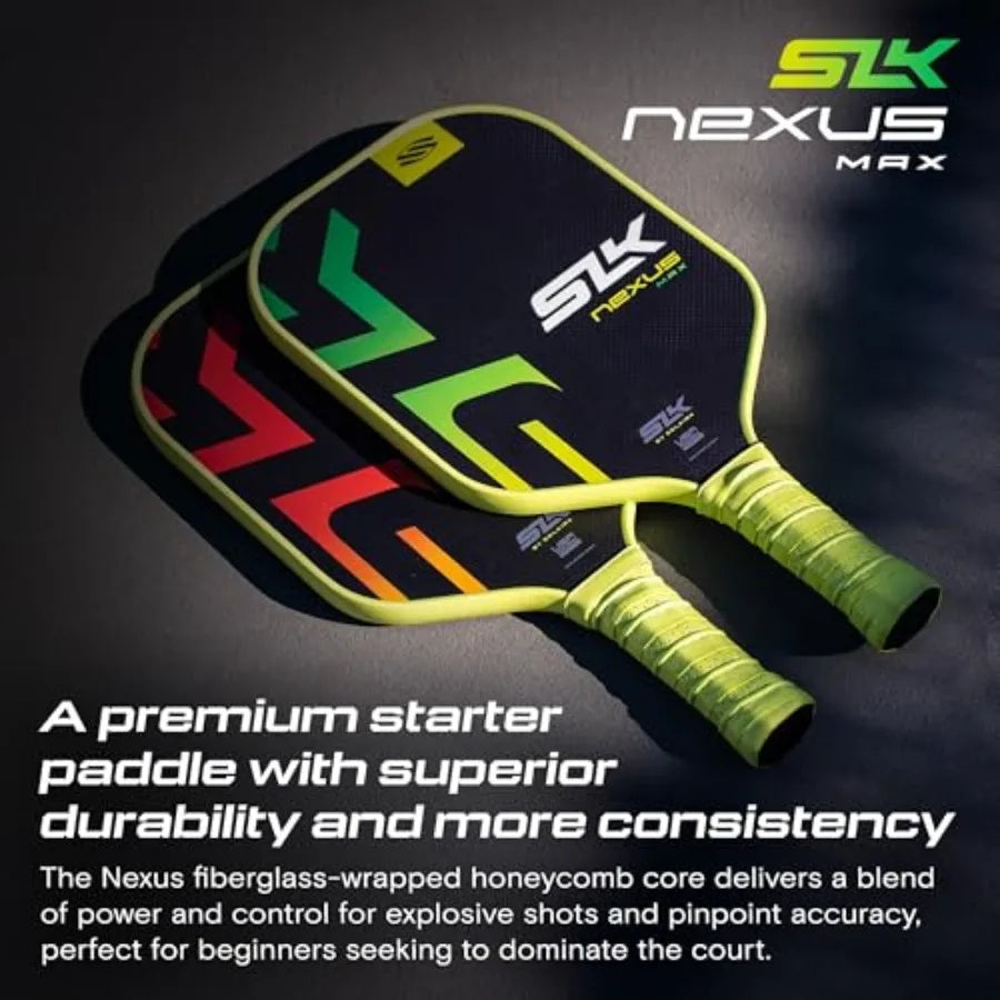 2025 SLK Nexus Pickleball Paddles SpinFlex Surface and Fiberglass Pickleball Paddle Face 13mm SX4 Polymer Core for Ultimate Con