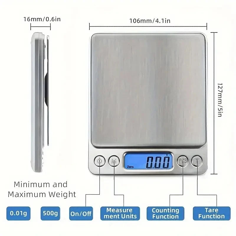 Portable Mini Pocket Digital Scale 3000g 0.1g High Precision