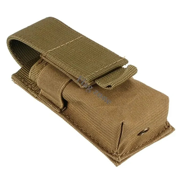 Molle Tactical Flashlight Pouch and Magazine Holder for 9mm EDC
