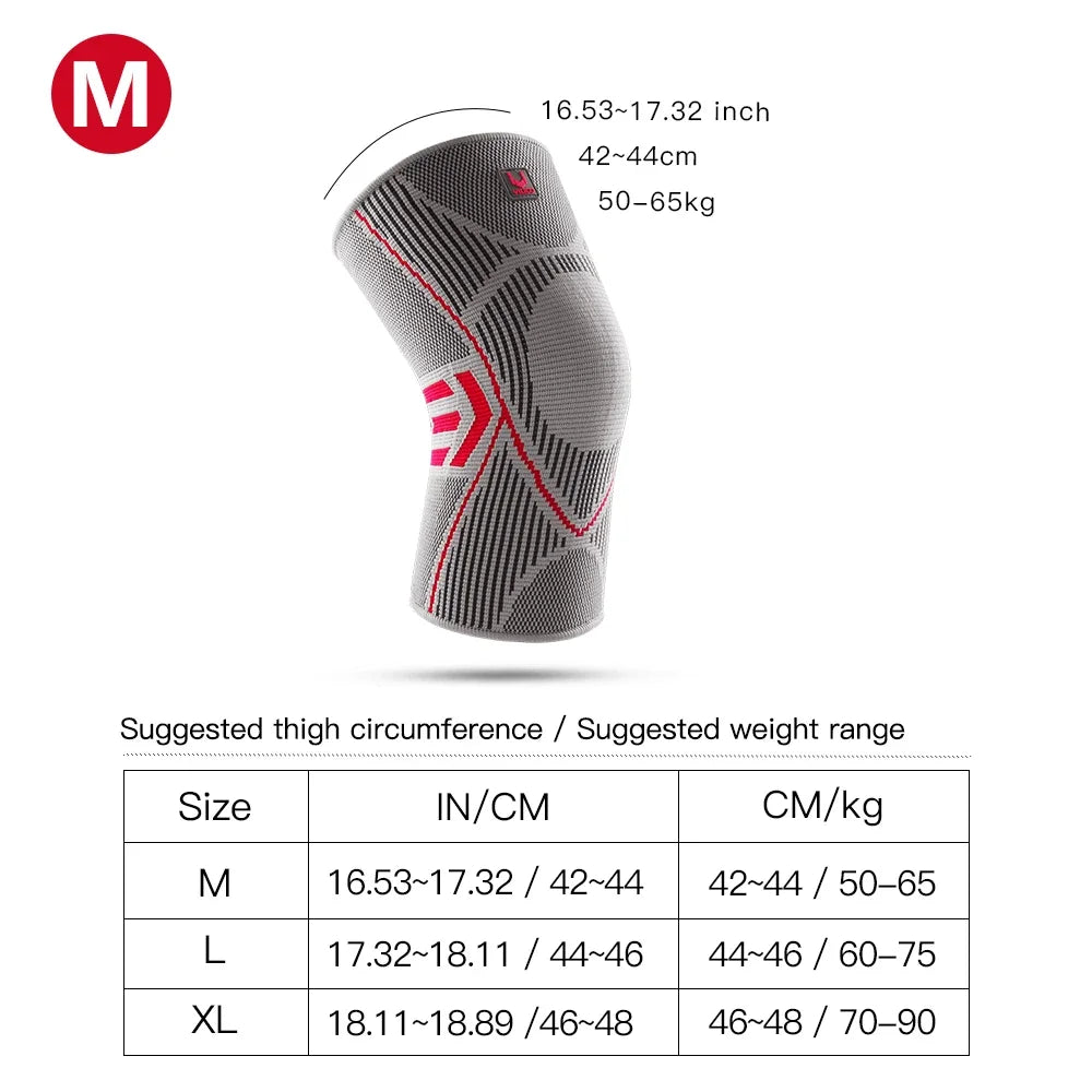 Lightweight Breathable Compression Knee Sleeve For Football Basketball