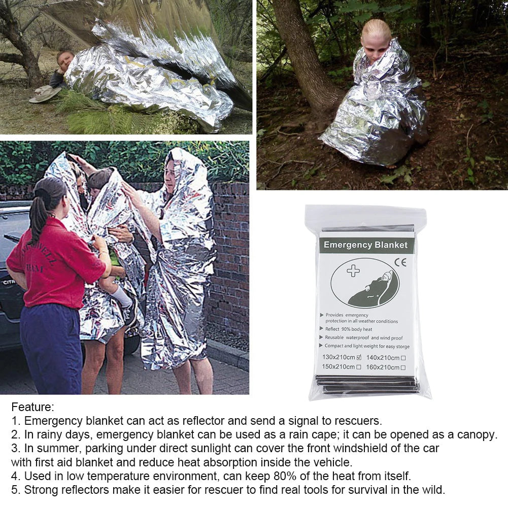Yeston Emergency Rescue Thermal Blanket For Survival And First Aid