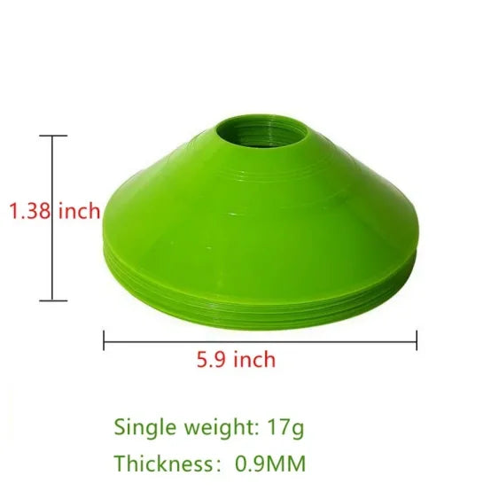 Football Cone Disc Set For Agile Training And Field Marking