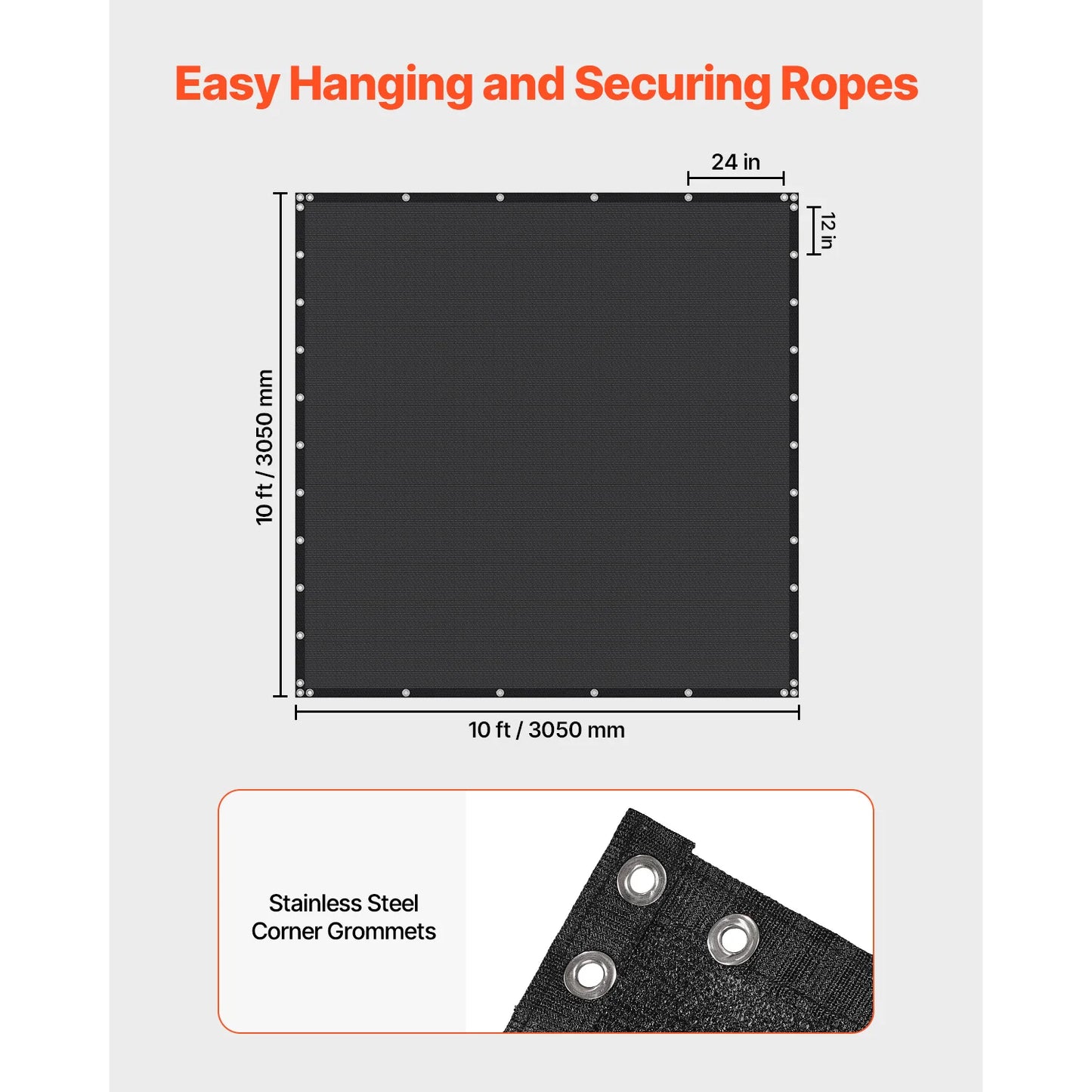 SucceBuy Durable HDPE Sun Shade Cloth Netting For Gardens
