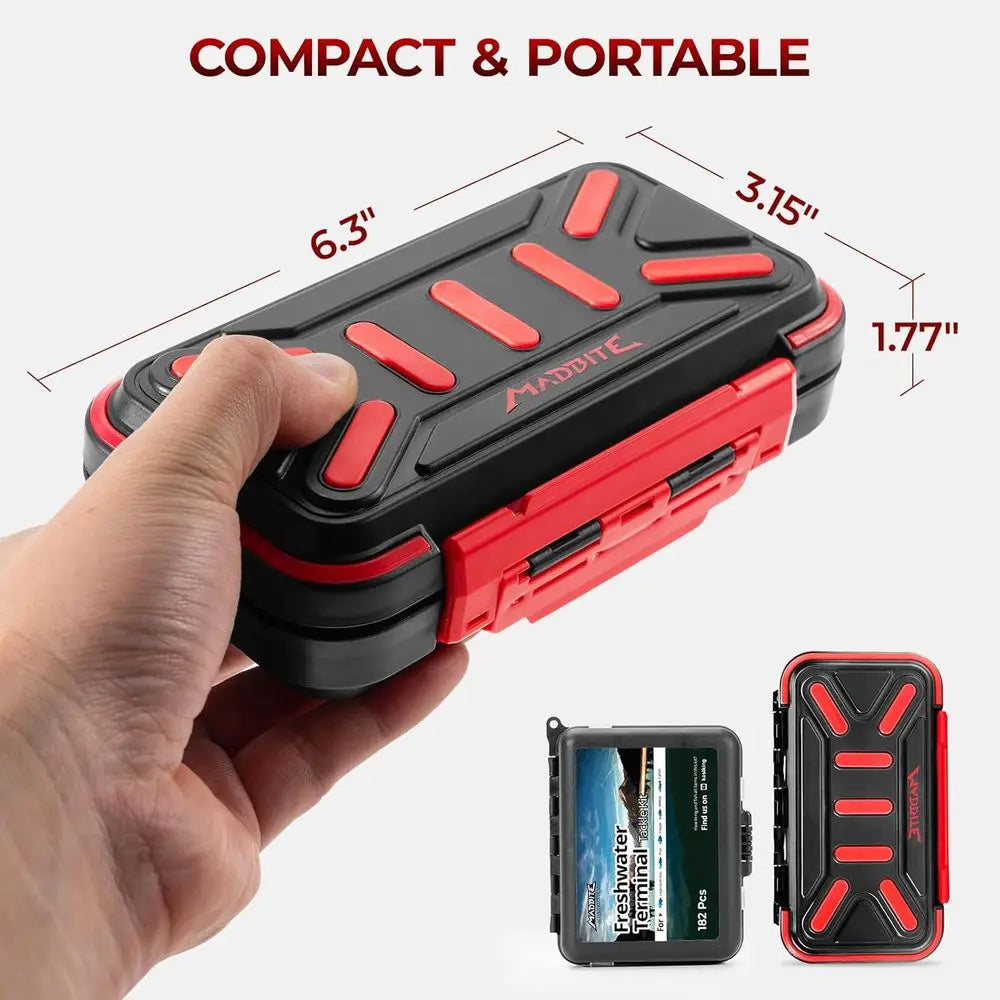 KastKing 182-400pcs Fishing Kit: Complete Freshwater Tackle Box with Hooks, Weights, Bobbers for Bass, Trout & Panfish