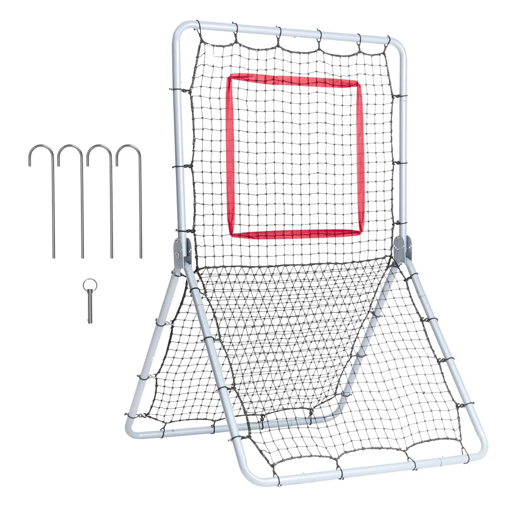 Ye Baseball And Softball Rebounder Net, 3.5 x 6 ft, 5 Adjustable Angles