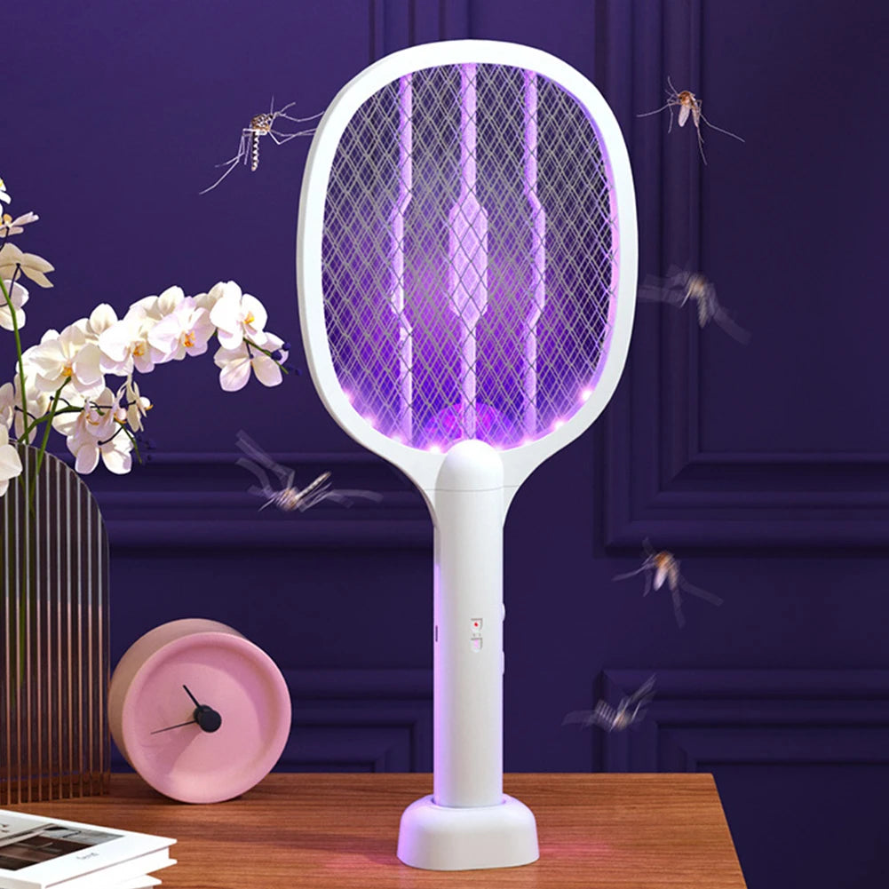 MOJOYCE 2 In 1 Electric Fly Swatter And Mosquito Trap