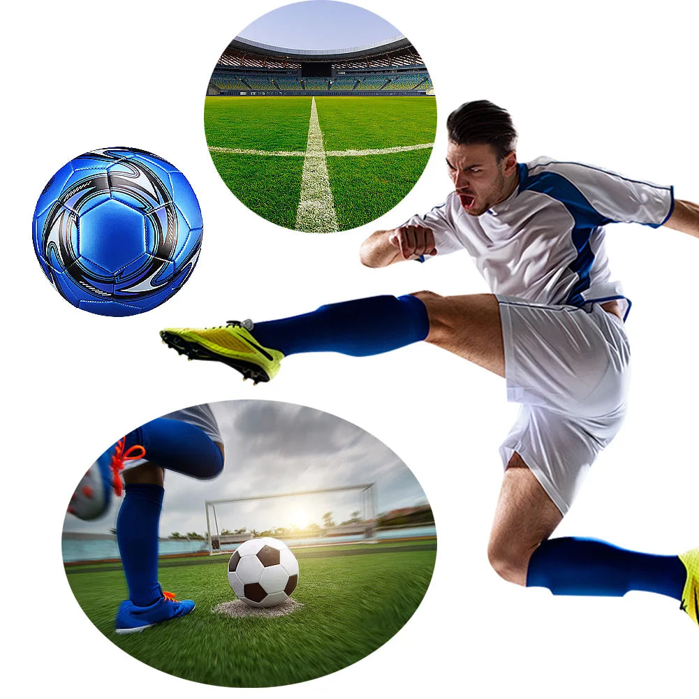 Size 5 Machine Stitched Football Waterproof Inflatable Sports Ball PVC Professional Soccer Ball for Sports Match Game