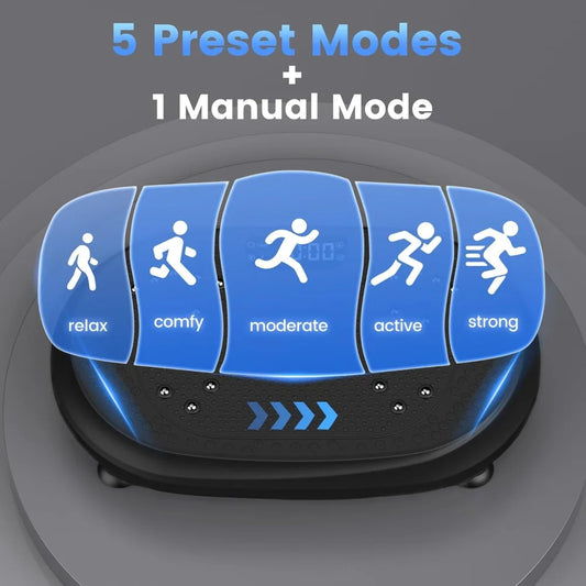 Vibration Plate Exercise Machine, Vibrating Fitness Platform for Lymphatic Drainage, Full Body Shaker Workout Equipment
