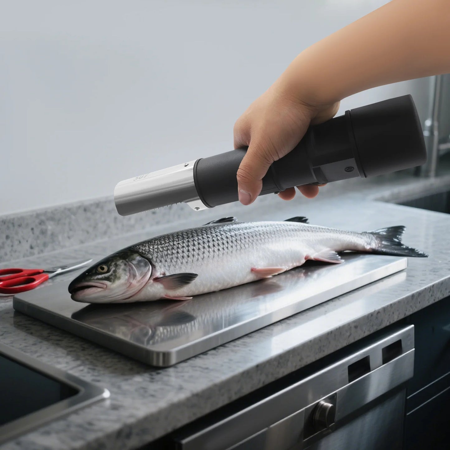 125w 8000mah Electric Fish Scaler Fish Scale Remover With Rechargeable Battery  For Fat Snakehead, Head Fish, Grass Carp