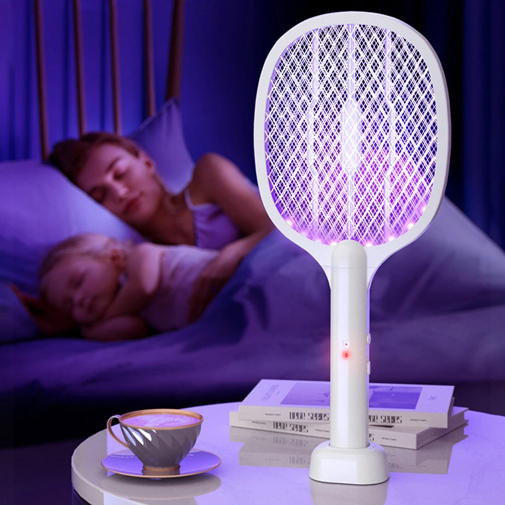 MOJOYCE 2 In 1 Electric Fly Swatter And Mosquito Trap