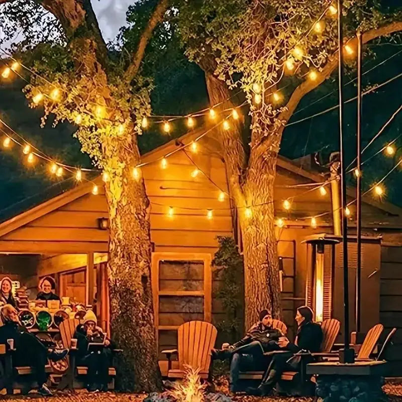 MIMIRGB Outdoor String Lights for Patio and Backyard Decor