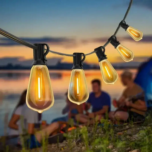 MIMIRGB Outdoor String Lights for Patio and Backyard Decor