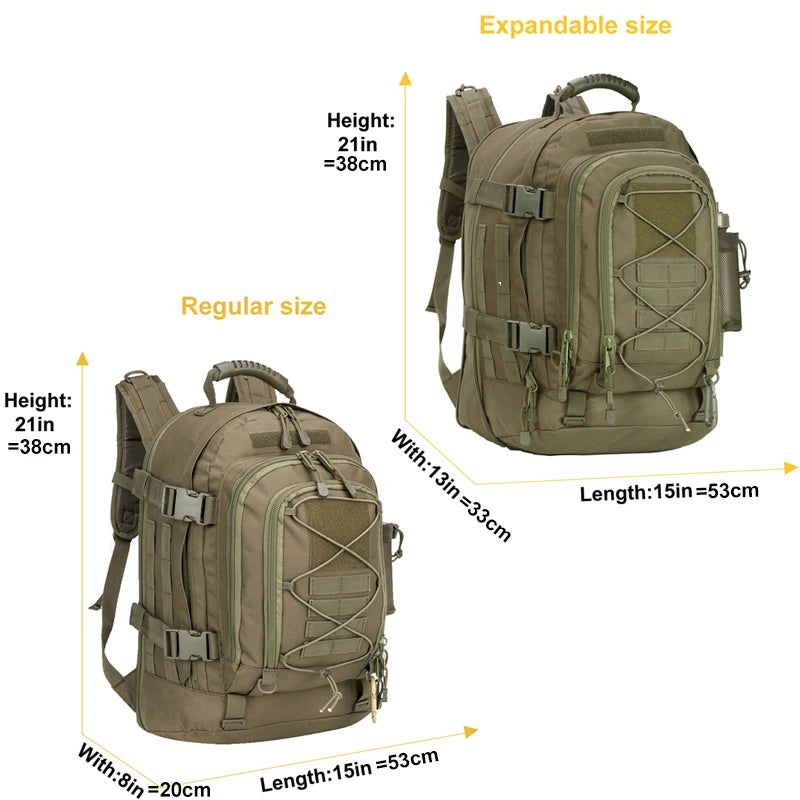 LQARMY Tactical Backpack For Outdoor Hiking And Travel