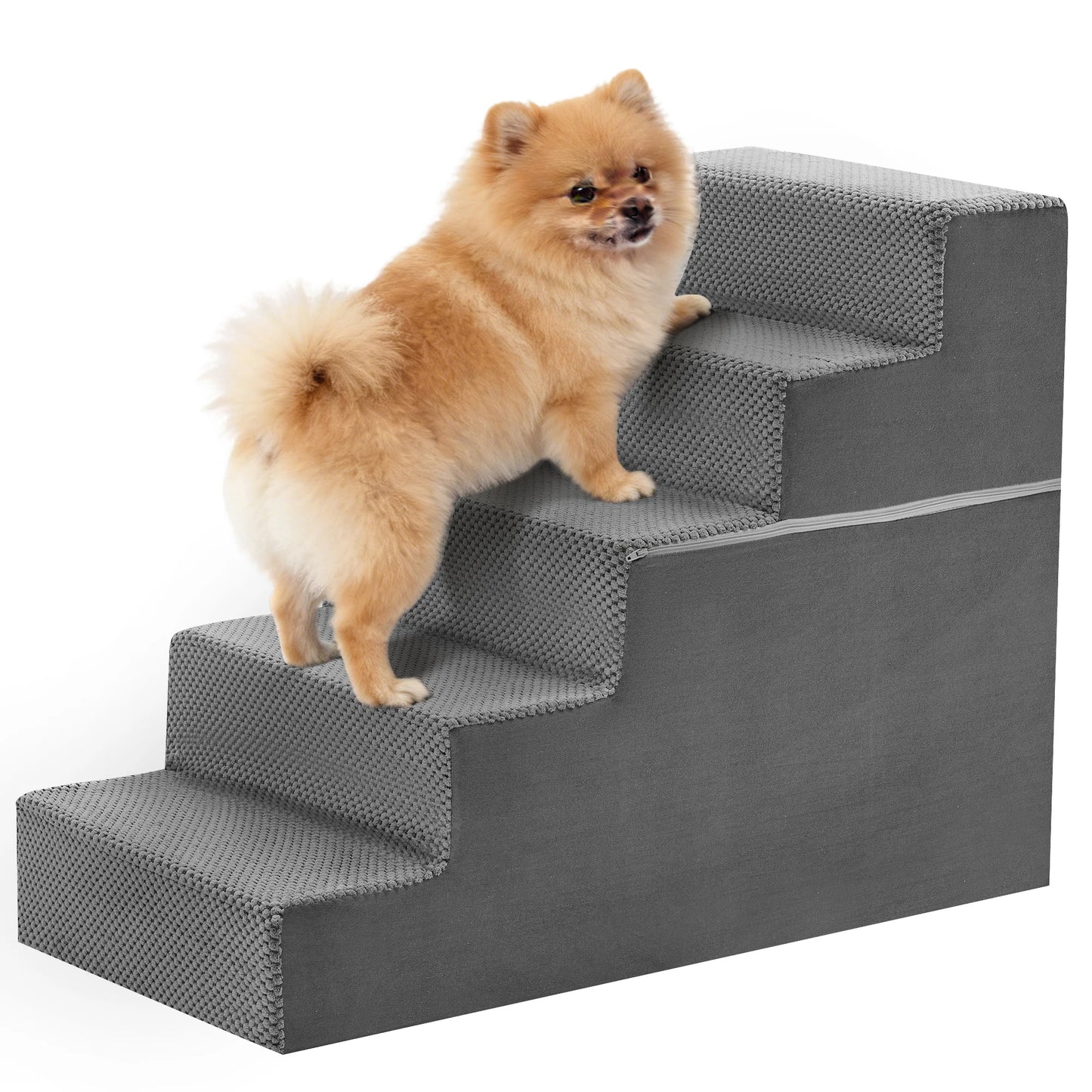 3 To 5 Steps Right Angled Foam Dog Stairs Indoor Non Slip Ramp