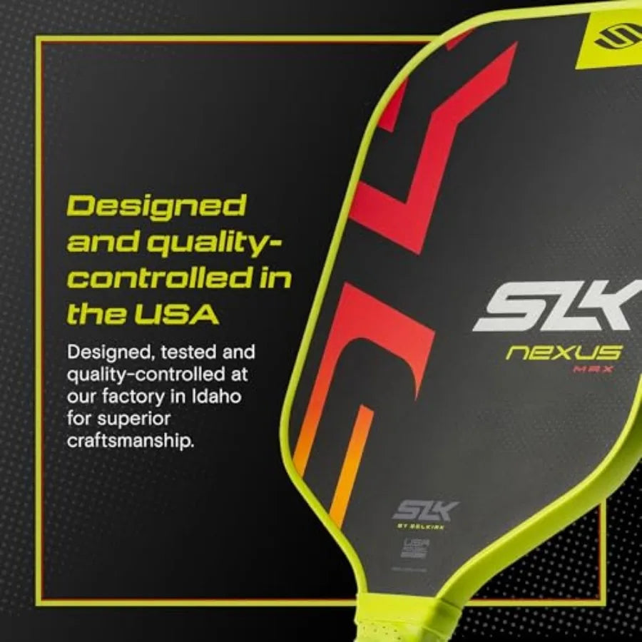 2025 SLK Nexus Pickleball Paddles SpinFlex Surface and Fiberglass Pickleball Paddle Face 13mm SX4 Polymer Core for Ultimate Con