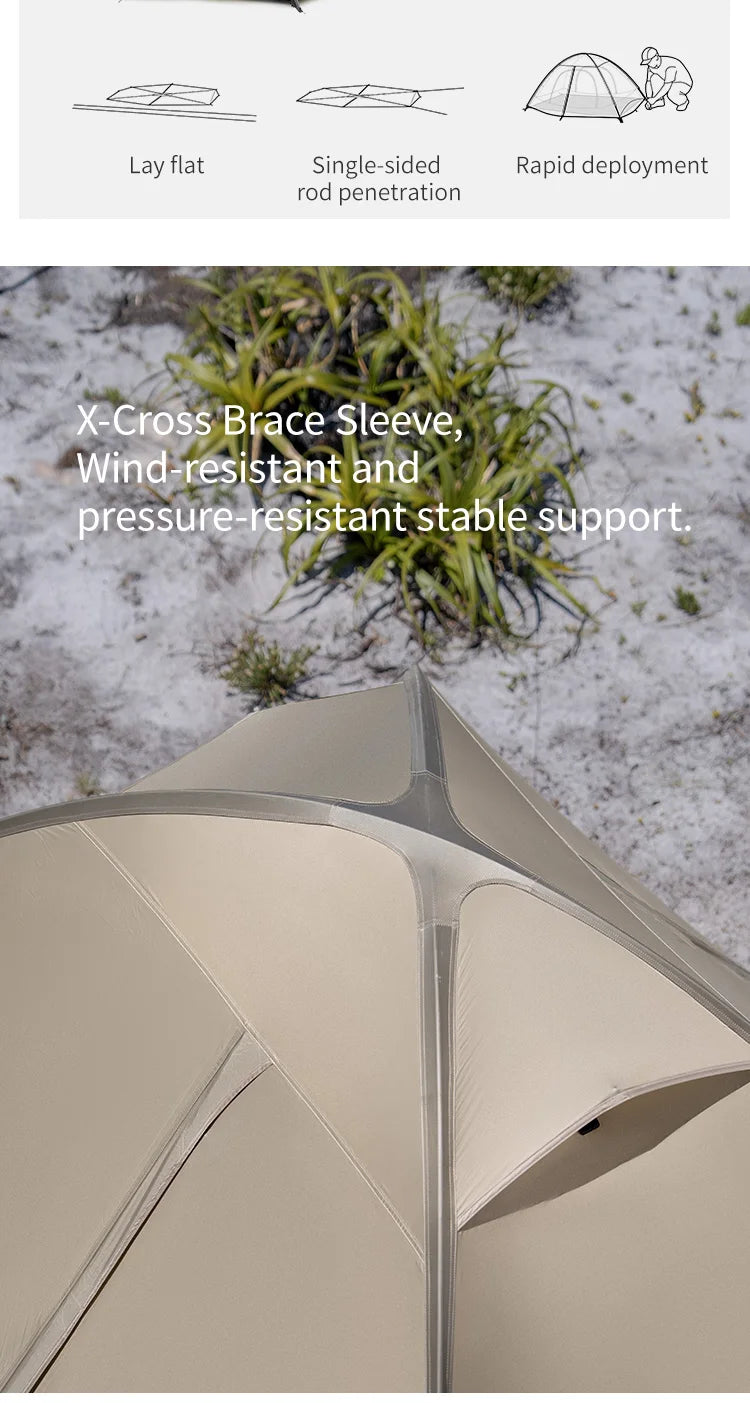 Naturehike Giling PRO 4-Season Dome Tent for Hiking