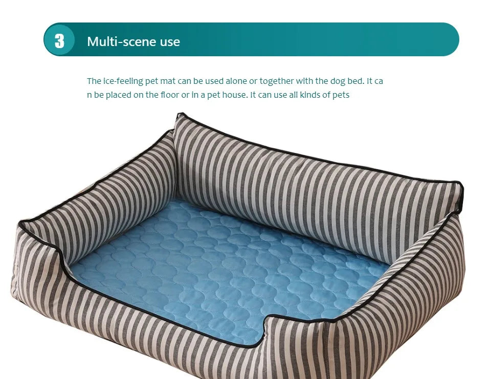 Dog Cooling Mat Self Cooling Pad For Pets Bed Cat Ice Pad